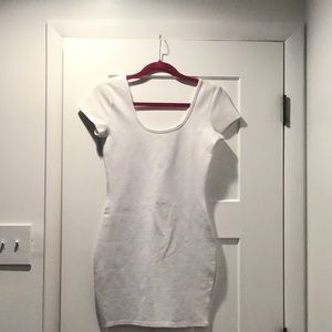 White Body Sculpting Mini Dress